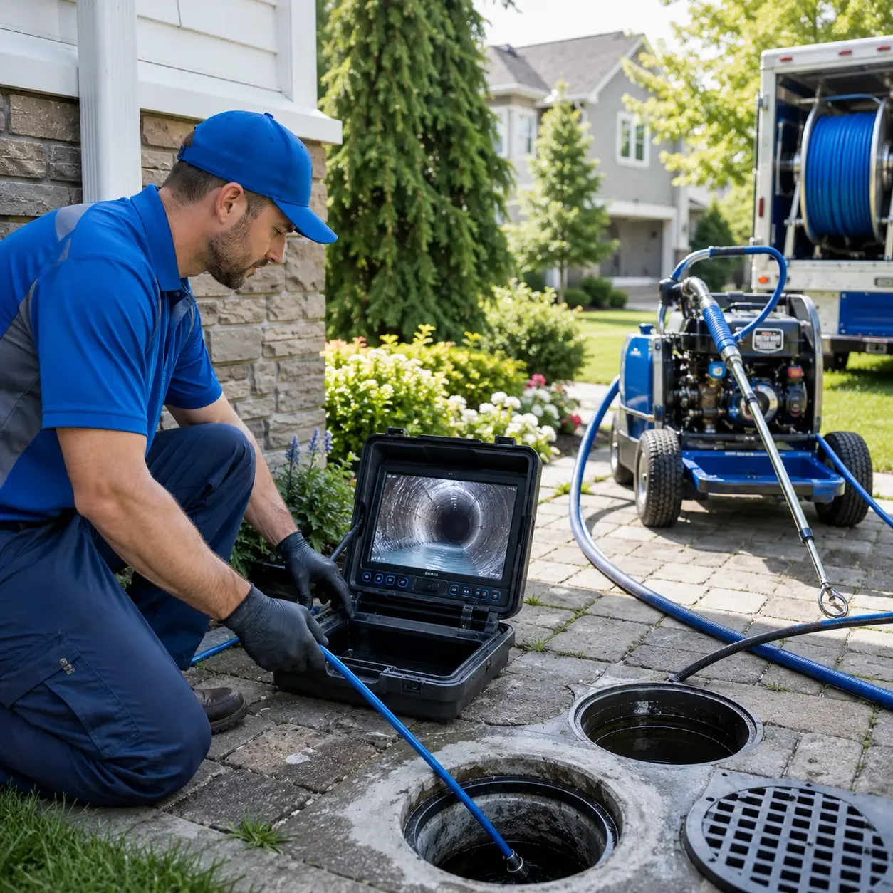 Outdoor drain cleaning professionals serving Bureau, IL