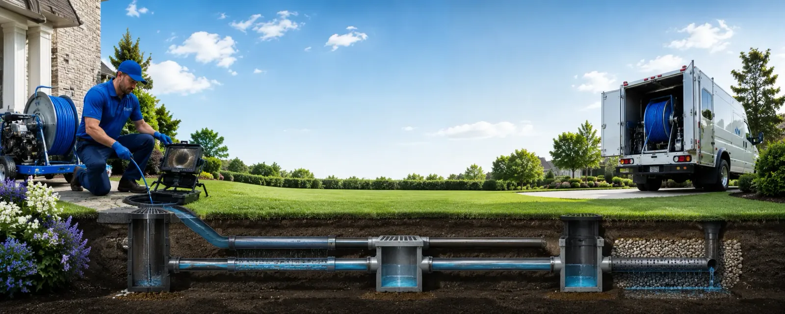 Outdoor drain cleaning information for Bureau, IL